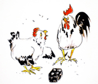 Illustration aus Das vertauschte Ei