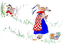 Illustration aus Max, der Tr&ouml;delhase